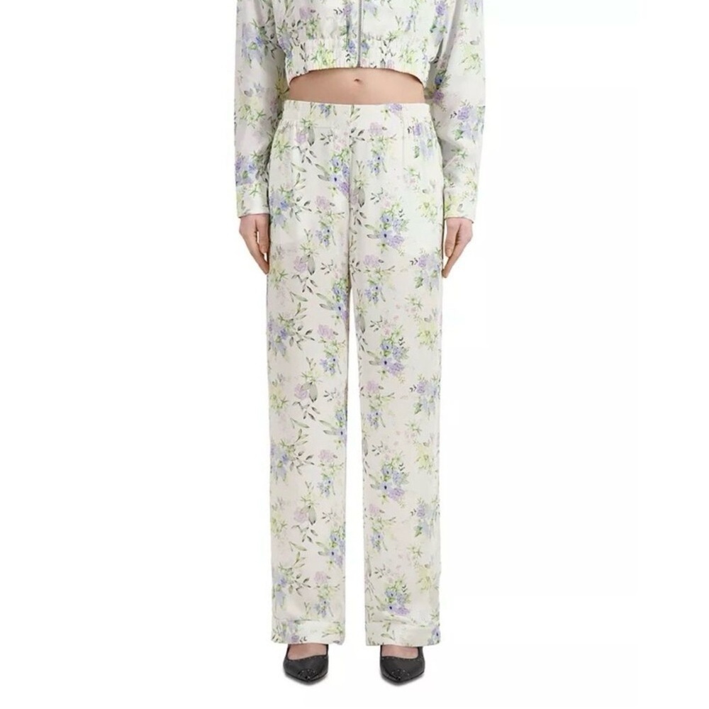 The Kooples Lightweight Flowy Floral High Waist Pants Medium NWT